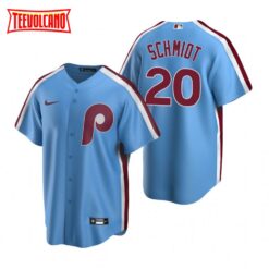 Philadelphia Phillies Mike Schmidt Light Blue Cooperstown Collection Jersey