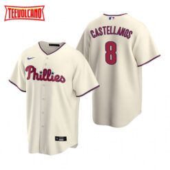 Philadelphia Phillies Nick Castellanos Cream Alternate Replica Jersey