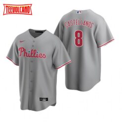 Philadelphia Phillies Nick Castellanos Gray Road Replica Jersey