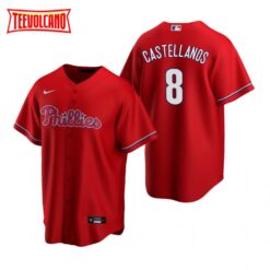 Philadelphia Phillies Nick Castellanos Red Alternate Replica Jersey