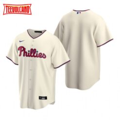 Philadelphia Phillies Team Cream Replica Alternate Jersey