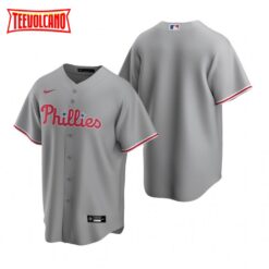 Philadelphia Phillies Team Gray Replica Road Jersey