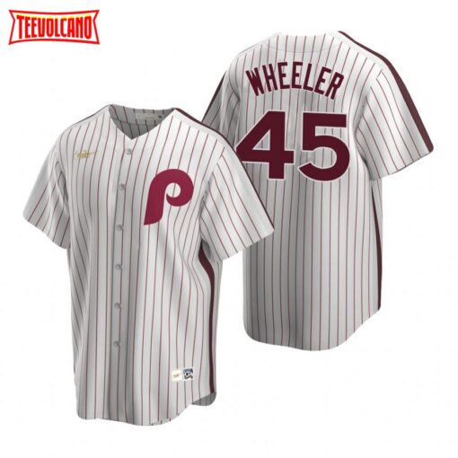 Philadelphia Phillies Zack Wheeler White Cooperstown Collection Jersey