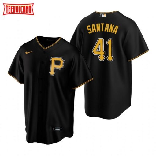 Pittsburgh Pirates Carlos Santana Black Replica Jersey