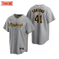 Pittsburgh Pirates Carlos Santana Gray Road Replica Jersey