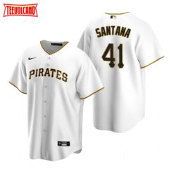 Pittsburgh Pirates Carlos Santana White Home Replica Jersey