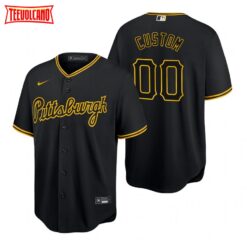 Pittsburgh Pirates Custom Black Alternate Replica Jersey