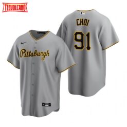 Pittsburgh Pirates Ji Man Choi Gray Road Replica Jersey