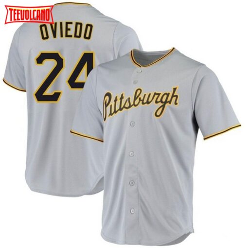 Pittsburgh Pirates Johan Oviedo Gray Road Replica Jersey