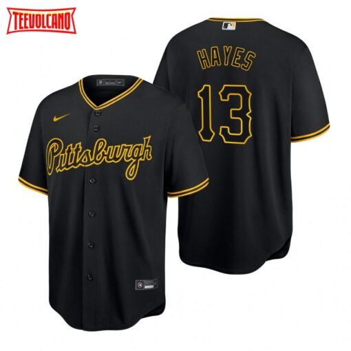 Pittsburgh Pirates Ke’bryan Hayes Black Alternate Replica Jersey