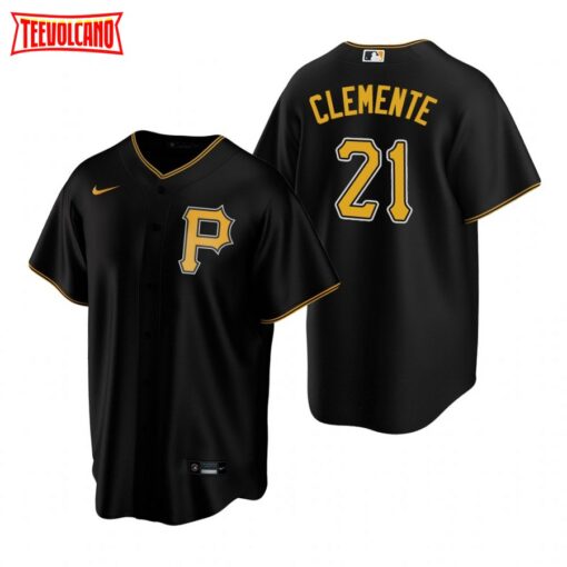 Pittsburgh Pirates Roberto Clemente Black Replica Alternate Jersey