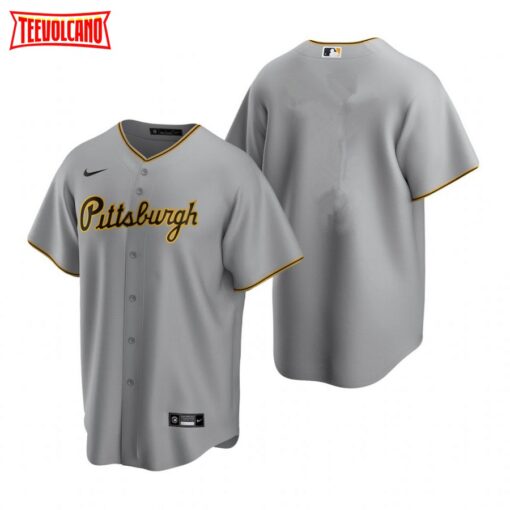 Pittsburgh Pirates Team Gray Replica Road Jersey