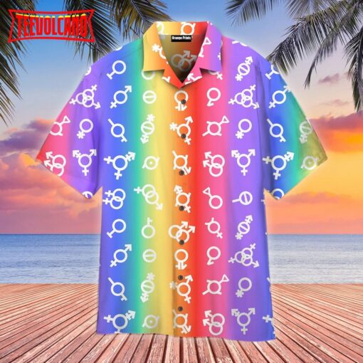 Pride Flag LGBT Gender Hawaiian Shirt