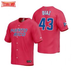 Puerto Rico Alexis Diaz Red 2023 World Baseball Classic Jersey