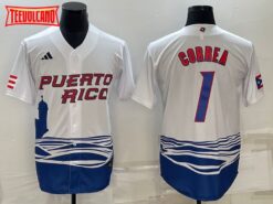 Puerto Rico Carlos Correa White 2023 World Baseball Classic Jersey