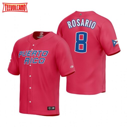 Puerto Rico Eddie Rosario Red 2023 World Baseball Classic Jersey