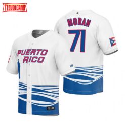 Puerto Rico Jovani Moran White 2023 World Baseball Classic Jersey