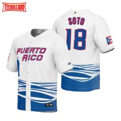 Puerto Rico Neftali Soto White 2023 World Baseball Classic Jersey