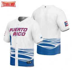 Puerto Rico White 2023 World Baseball Classic Jersey