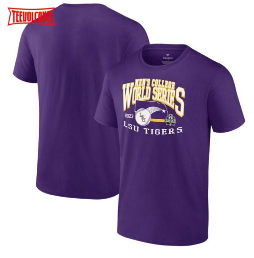 Purple LSU Tigers 2023 NCAA Men’s Baseball College World Series T-Shirt