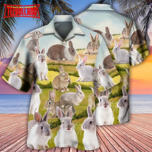 Rabbit It’s A Wonderful Garden Hawaiian Shirt
