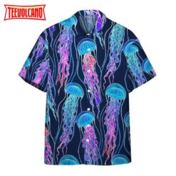 Rainbow Jellyfish Aloha Hawaiian Shirt