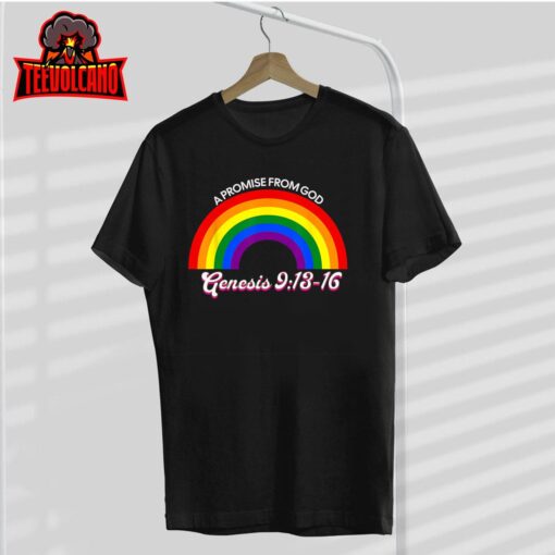 Rainbow Pride God’s Promise Genesis 913 Christian Faith T-Shirt