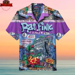 Rat Fink Rattail Hot Rod Hawaiian Shirt