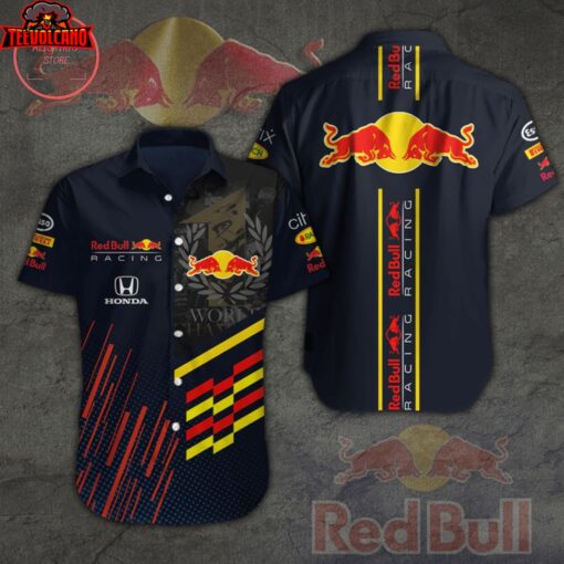 Red Bull Honda Racing Team Hawaiian Shirt