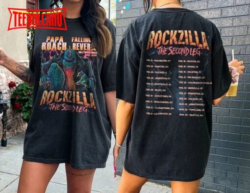 Rockzilla The Second Leg Tour 2023 Double Side Shirt