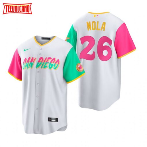 San Diego Padres Austin Nola White 2022 City Connect Replica Jersey