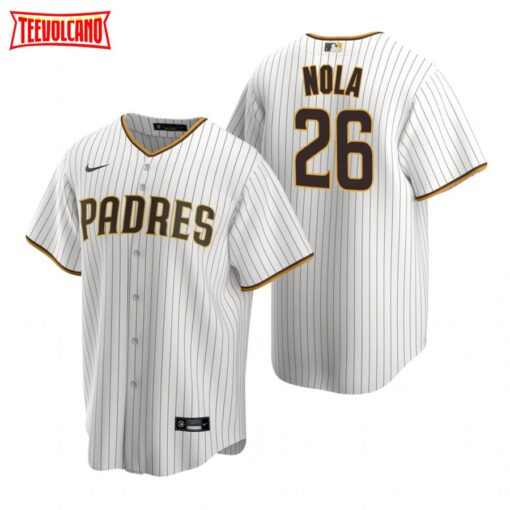 San Diego Padres Austin Nola White Brown Home Replica Jersey