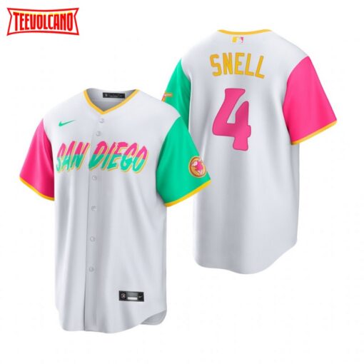 San Diego Padres Blake Snell White 2022 City Connect Replica Jersey