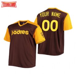 San Diego Padres Custom Brown Cooperstown Collection Jersey