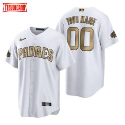 San Diego Padres Custom White 2022 All-Star Game Replica Jersey
