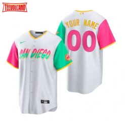 San Diego Padres Custom White 2022 City Connect Replica Jersey