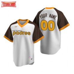 San Diego Padres Custom White Cooperstown Collection Jersey