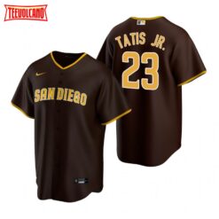 San Diego Padres Fernando Tatis Jr Brown Replica Road Jersey