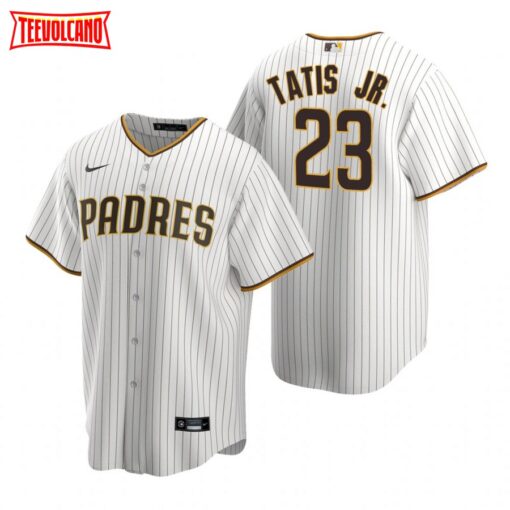 San Diego Padres Fernando Tatis Jr White Brown Replica Home Jersey