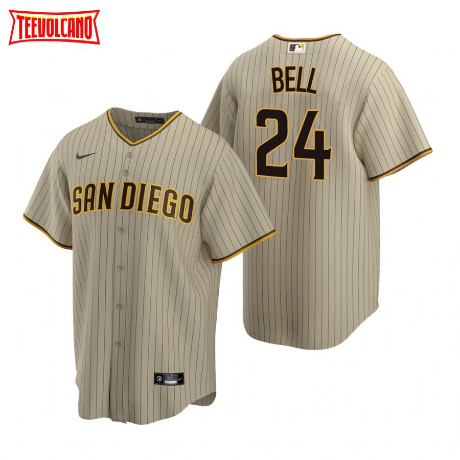 San Diego Padres Josh Bell Sand Brown Alternate Replica Jersey