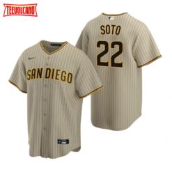 San Diego Padres Juan Soto Tan Brown Alternate Replica Jersey