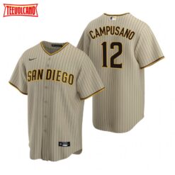 San Diego Padres Luis Campusano Tan Alternate Replica Jersey