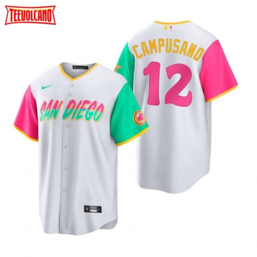 San Diego Padres Luis Campusano White 2022 City Connect Replica Jersey