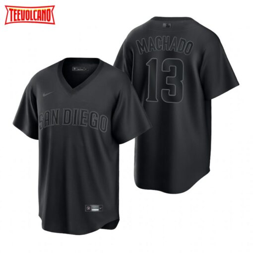 San Diego Padres Manny Machado Black Pitch Fashion Replica Jersey