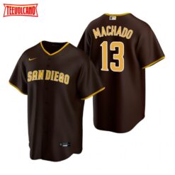 San Diego Padres Manny Machado Brown Replica Road Jersey