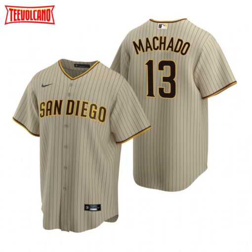 San Diego Padres Manny Machado Sand Brown Replica Alternate Jersey