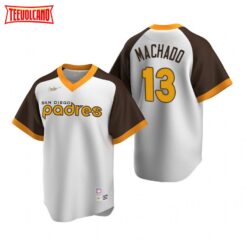 San Diego Padres Manny Machado White Cooperstown Collection Jersey