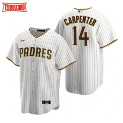 San Diego Padres Matt Carpenter White Brown Home Replica Jersey