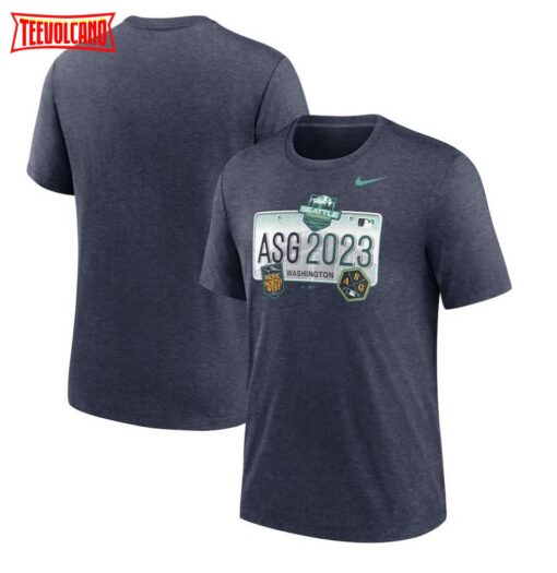 Seattle Mariners 2023 MLB All-Star Game License Plate Tri-Blend T-Shirt