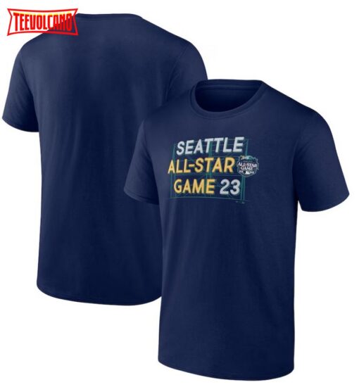 Seattle Mariners 2023 MLB All-Star Game Logo T-Shirt – Navy